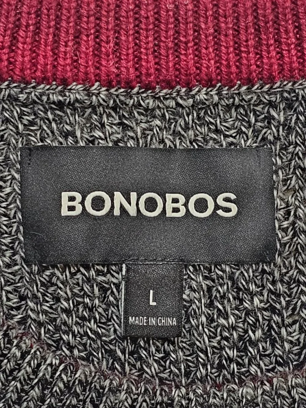 Bonobos Cotton Cashmere Blend Sweater L